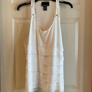 Cynthia Rowley   Sleeveless Linen Racer Back Tank Top  Sz L